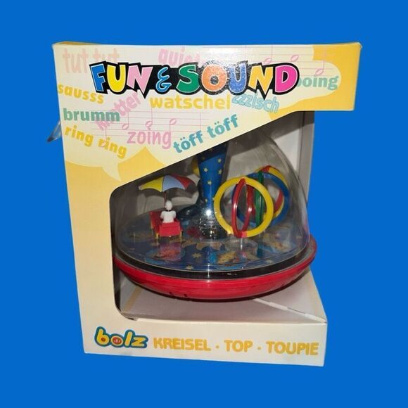 NIB Vintage BOLZ LBZ Musical Circus Spinning Top with Box - West Germany - Picture 1 of 5